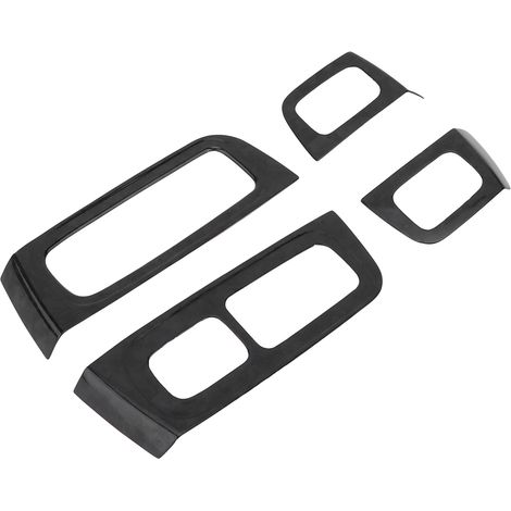 Ensemble de 4 garnitures décoratives pour panneaux d'interrupteurs de fenêtre, en fibre de carbone forgée, pour Panamera 2017-2020 (conduite à gauche). (1/5)