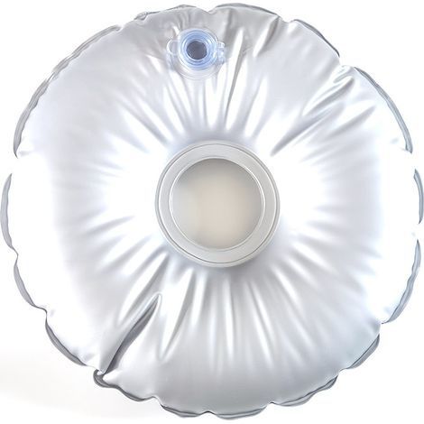 Pied de parasol lourd 50kg – Sac de lestage d'eau pliable et portable – Matériau PVC résistant aux intempéries – Pour balcons et terrasses (1/5)