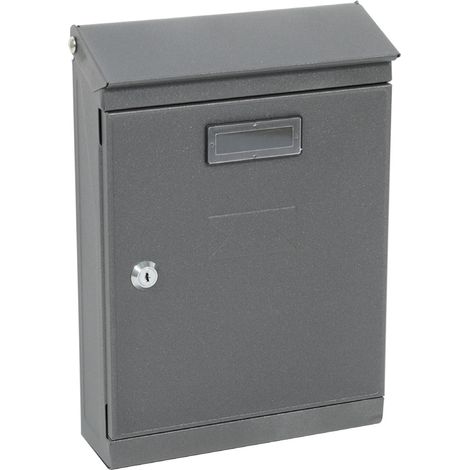 CASSETTA POSTALE 'GARDENIA' cm 23x85x h 32 - grigio argento  - KASART