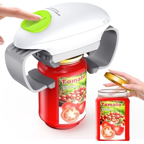 YMYNY Ouvre-bocal électrique automatique à couple élevé,les mains faibles et les personnes âgées, gadgets de cuisine pratiques et utiles, cadeaux pour les personnes âgées (1/4)
