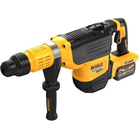 Dewalt – Marteau perforateur 54V DCH775X2QW – 2 batteries 9Ah – Forage béton jusqu'à 52mm – Technologie sans fil – Réduction des vibrations 10,1 m/s²