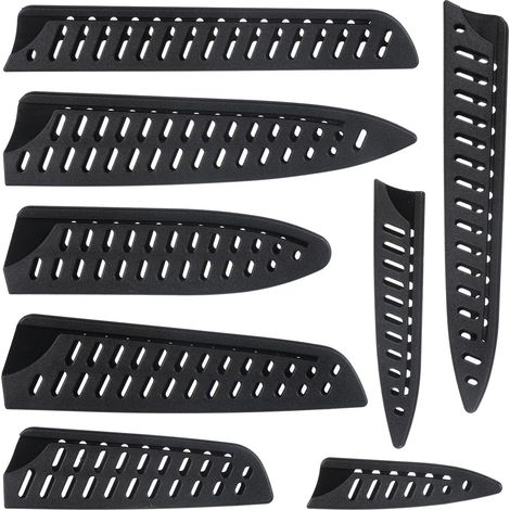 Lot de 8 protections de lame universelles en plastique perforé pour couteau à fruits (8 tailles) (1/5)