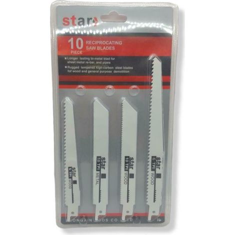 KIT 10 PEZZI SET DI LAME PER SEGA A GATTUCCIO SEGA PER LEGNO SEGA METALLO