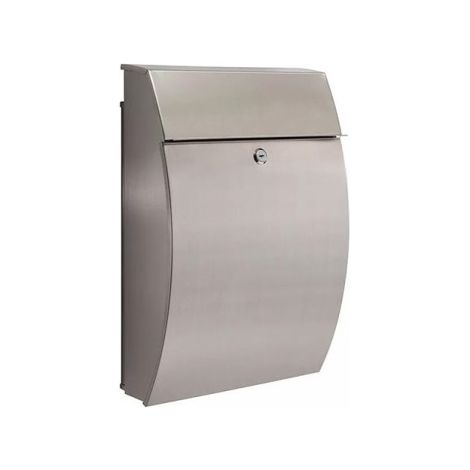 Practo Garden New York – Boîte aux lettres murale en acier inoxydable