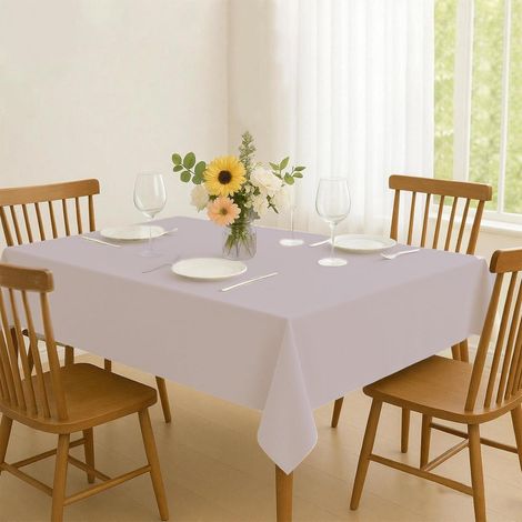 Tischdecke rechteckig 100x150 cm Braun Fleckschutz pflegeleicht & knitterfrei