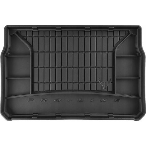 Tapis de coffre en caoutchouc avec insert en moquette pour Peugeot 208 1 (2012-2019) TM zs (1/5)
