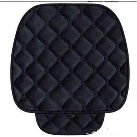 Housse de siège auto en velours noir antidérapante avec poches de rangement – Confort ultime pour animaux de compagnie (1/4)