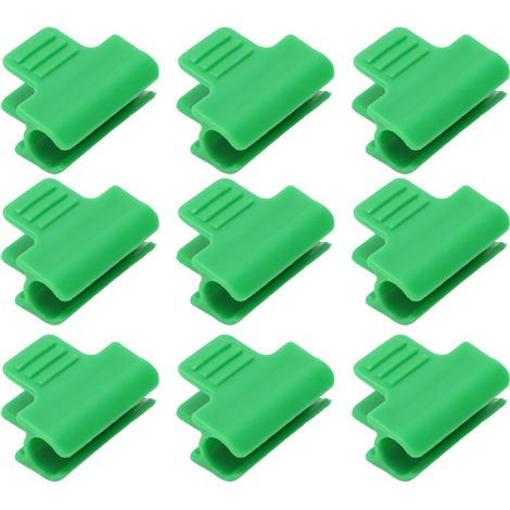 100 Pinces de Serre pour Abri de Jardin, Serre-Films en Plastique Polyvalents, Clips pour Filet d'Ombrage, 11mm (1/5)
