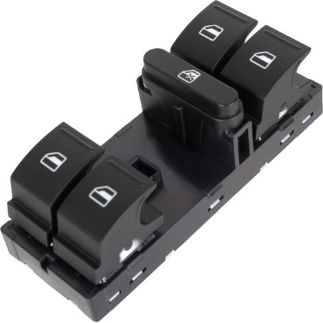 Panneau de commande de lève-vitre électrique vert pour Skoda Octavia II (2004-2013)