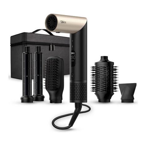 Multi-styler et seche-cheveux SILK'N SilkyAir Flex - Silencieux 80 dB - Bras rotatif - 5 accessoires