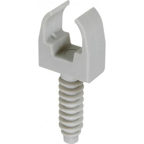 Clips + Dübel für IRL-Rohr D.16 mm - 10 Stück