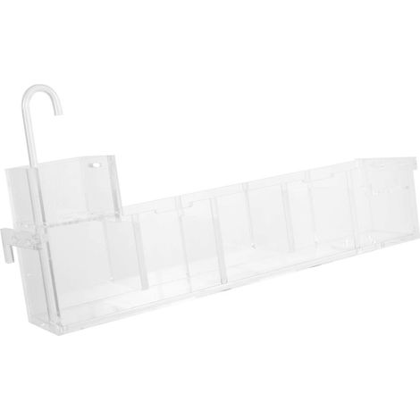 Bac de récupération des gouttes, accessoire mural rectangulaire multifonctionnel pour aquarium externe, boîte d'oxygénation transparente, 1 pièce. (1/5)