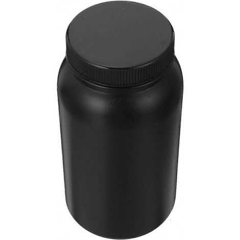 Flacon noir étanche à large ouverture pour le stockage en laboratoire, emballage individuel, récipient en plastique pour réactifs (1/3)