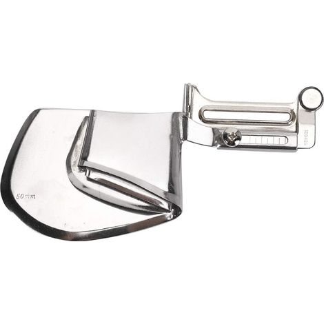 Reliure à coudre, dossier de couture plat en acier ourlet roulé réglable pied biais bande de reliure pied-de-biche pour machine à coudre industrielle domestique reliure bande de fixation(5CM) (1/5)