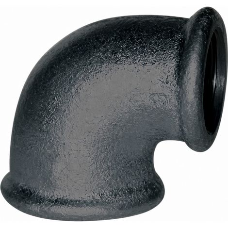 Winkelstück verformbar 90° schwarz, 50x60, weiblich