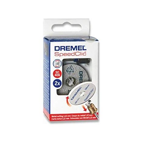 Dremel SC406 Set 2 Dischi da Taglio 38 mm, Accessori con Perno per Utensile Multifunzione Rotativo per Tagliare (1/3)