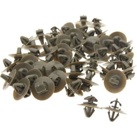 Lot de 50 clips de garniture latéraux en plastique pour porte de voiture compatible avec Renault Master