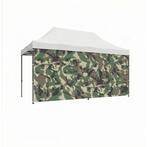 Seitenteil 450x200H cm für Gartenpavillon Camouflage
