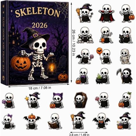 Halloween Ghost Countdown Calendar - 24-Day Acrylic Figurine (1/5)