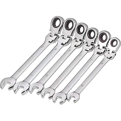 clés à cliquet à tête flexible Acrux7 clé mixte à à à engrenage en au chrome vanadium 13 mm lot de 6 8 Acier (1/3)