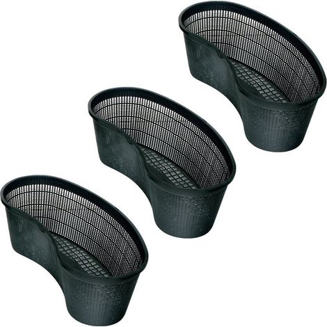 Lot de 3 Paniers ovale 45 pour bassin aquatique - animallparadise (1/4)