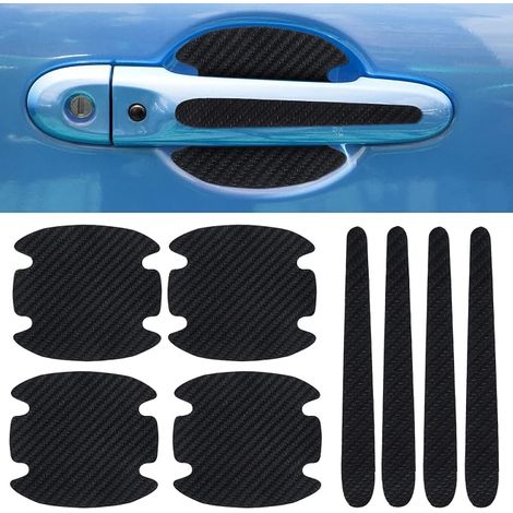 Film de Protection pour poignée de Porte de Voiture, Protection Anti Rayures pour poignée de Porte de Voiture Autocollant de Protection en Fibre de Carbone comme poignée de Porte