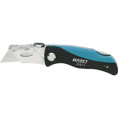 Hazet 2157-1 cuchillo plegable negro azul 16 cm (1/5)