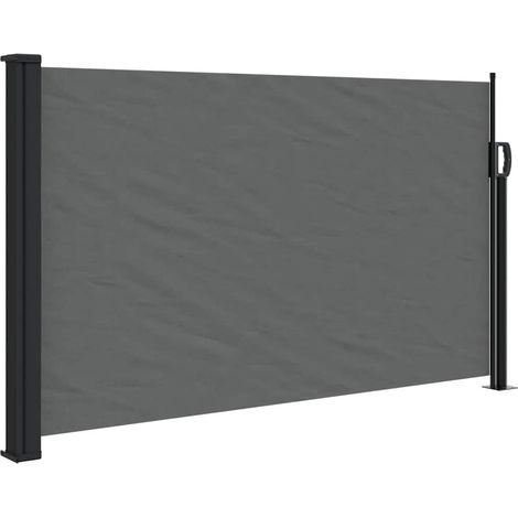 Rückziehbares Seitenmarkise Anthrazit 120x500 cm
