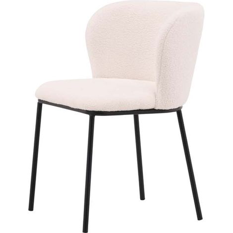 Edina chaise de salle à manger blanc (1/4)