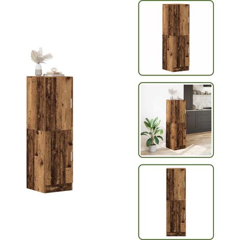 Muebles de cocina - vidaXL Mueble de cocina madera ingeniería envejecida 38x41,5x131,5 cm - Cocina organizada