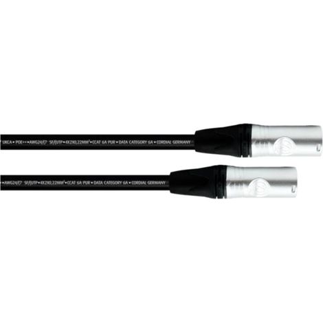 Cordial 15618 RJ45 Câble réseau, câble patch CAT 6a SF/UTP 1.00 m noir gaine PUR 1 pc(s) Y119473 (1/3)