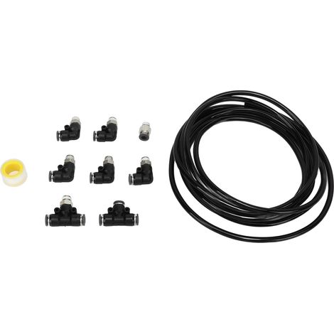 Kit 10 pièces raccords turbo pour aspirateur 180 psi, flexible léger résistant aux pliures, remplacement noir pour Supra (1/5)