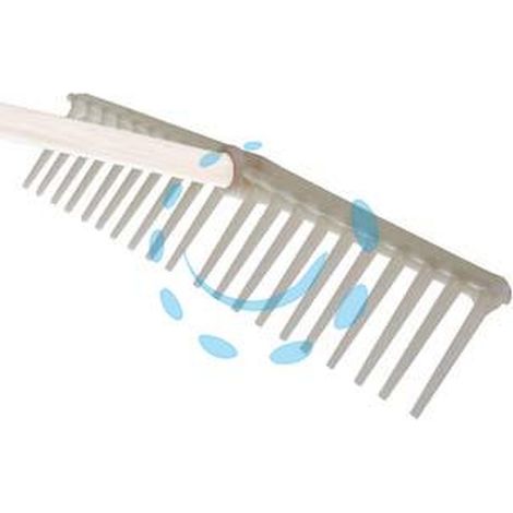 RASTRELLO IN POLIPROPILENE 20 DENTI PER ERBA E FIENO SPALLA DRITTA - cm.63 gr.330 Q.TA 5