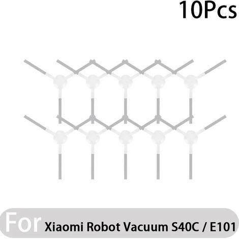 (Bordeaux) Compatible avec (Aspirateur robot Xiaomi S40C / E101 - Kit de pièces détachées et accessoires - Brosse latérale principale - Filtre HEPA (1/4)