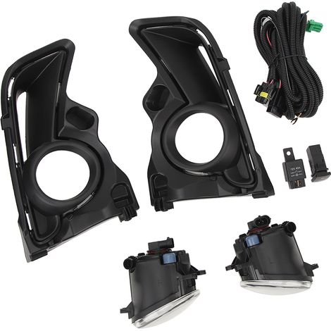 Phare antibrouillard avec cadre, câblage et interrupteur, ultra lumineux, réf 520400E030, compatible Highlander XU50 2017-2019. (1/5)