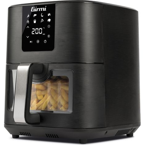 Freidora de aire caliente Girmi FG79 individual, 9 L, independiente, 1700 W, color negro
