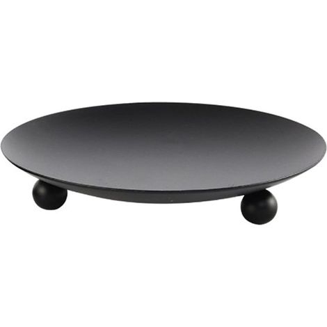 Lot de 2 bougeoirs Ronds décoratifs en métal pour Salon, Bureau, hôtel, Bar (1/4)