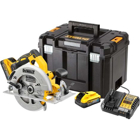 Dewalt pilarka tarczowa 18v 184mm 2x5,0ah powerstack tstak dcs570h2t (1/4)