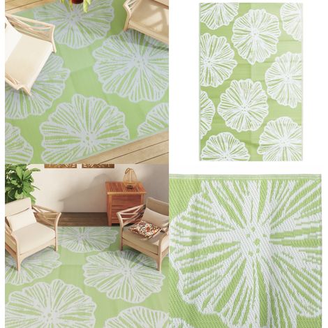 Outdoor-Teppich ARAKIL Grün 190x290 cm PP - Gartenteppich - Außenbereich - Terrassenmöbel - Balkondekoration - Polypropylen - Home & Living (1/5)