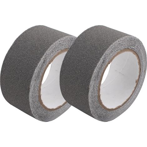 2 pièces gris Rutschfeste Griffband sécurité haute traction intérieur extérieur 50mm x 5 mt (1/3)