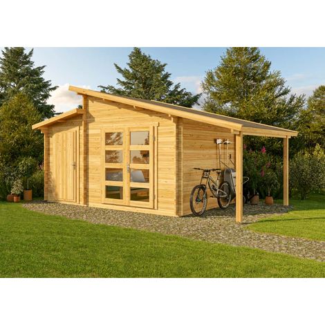 Abri de jardin Aktiva 40 Varianta Pinie Imprégné, mm Épaisseur paroi 580 x 340 cm