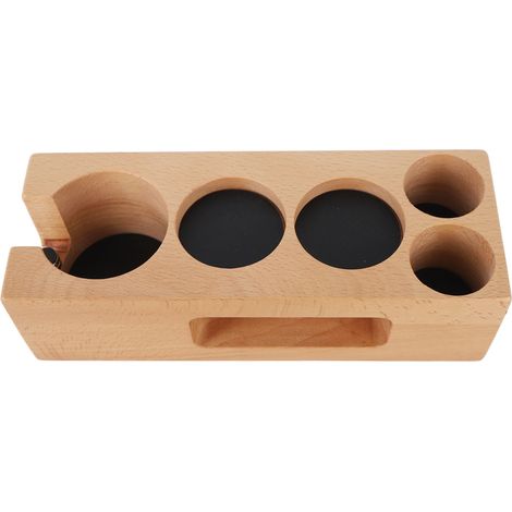 Porte-filtre en bois pour filtres à café, support pour café, restaurant, hôtel, bureau, 58 mm, 5 trous (1/5)
