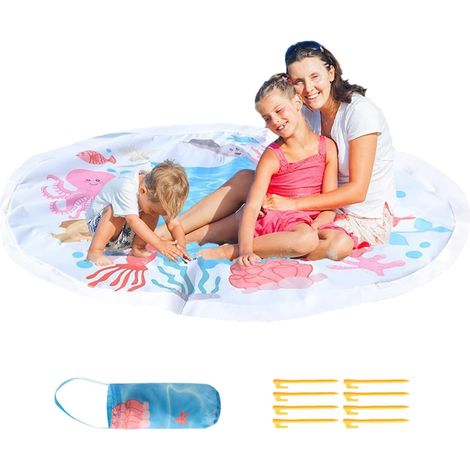 Bassin pour Tout-Petits Chaise Longue à Eau Portable 2 en 1 (1/5)