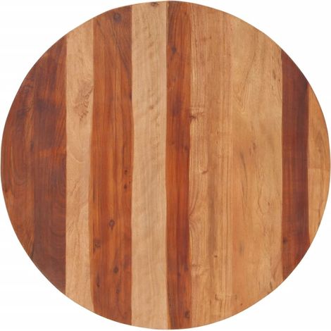 Dessus de table Plateau De Table / Bois solide Rond 25-27 mm 80 cm (1/5)