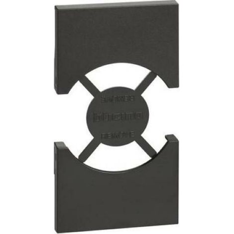 Bticino Living Now Abdeckung für Schuko 2 Modul Steckdose schwarz KG03