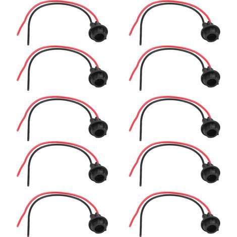 Support de douille d'ampoule de voiture T10, 10 pièces, Extension de connecteur, adaptateur de Base de lumière à cale LED (1/5)