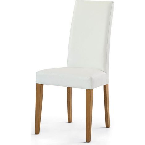 Sedia da Salotto Schienale Alto Anthony Colori sedie Tempesta: Bianco-Ciliegio