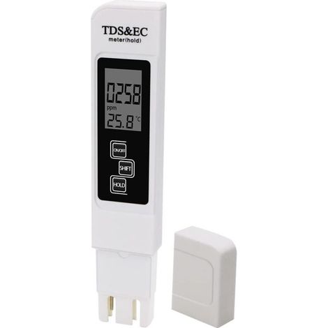 in 1 Water Quality Tester Digital LCD TDS Meter Digital Tester Temperature Meter Conductivity 0.9999PPM Drinking Water Quality Monitor Pen Tester (1/5)