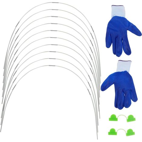 1 Ensemble Cerceaux de Jardin pour Tunnels de Culture Support Stable pour Couvertures de Rangée Installation Facile pour Plantes Plein Air Lot de Arcs Ajustables pour et Jardin (1/5)