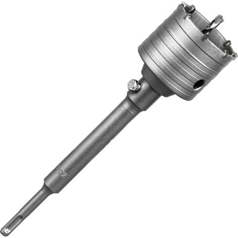 Scie Cloche Beton Couronne de Forage 70 mm SDS Plus M22 Filetage Couronne Carotteuse Foret Tige 220mm Foret Pour Scie Murale Set de Scies Cloche pour Maçonnerie Pierres Naturelles Grès Marbre (1/5)